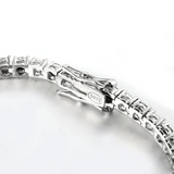 3/4/5/6.5mm Black White Full Tennis Bracelets 925 Sterling Silver Bracelet